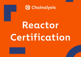 Chainalysis Reactor Course on Orange Background